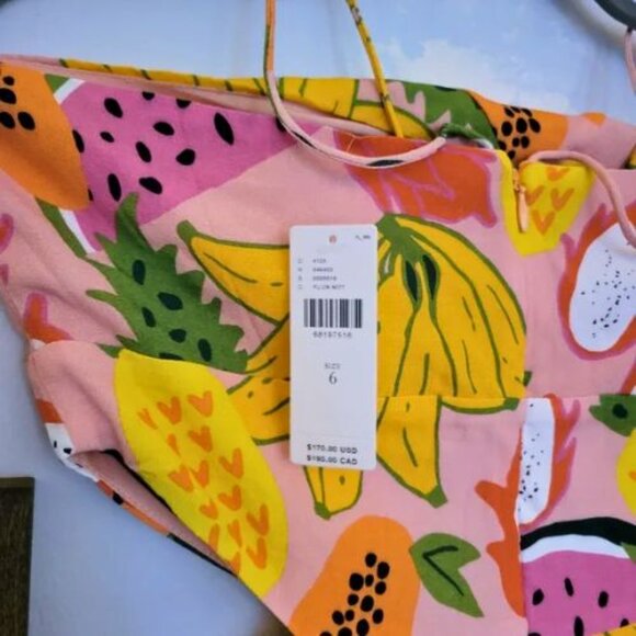 NWT Anthropologie x Hutch Mixed Fruit Halter Romper | 6 - Picture 6 of 6